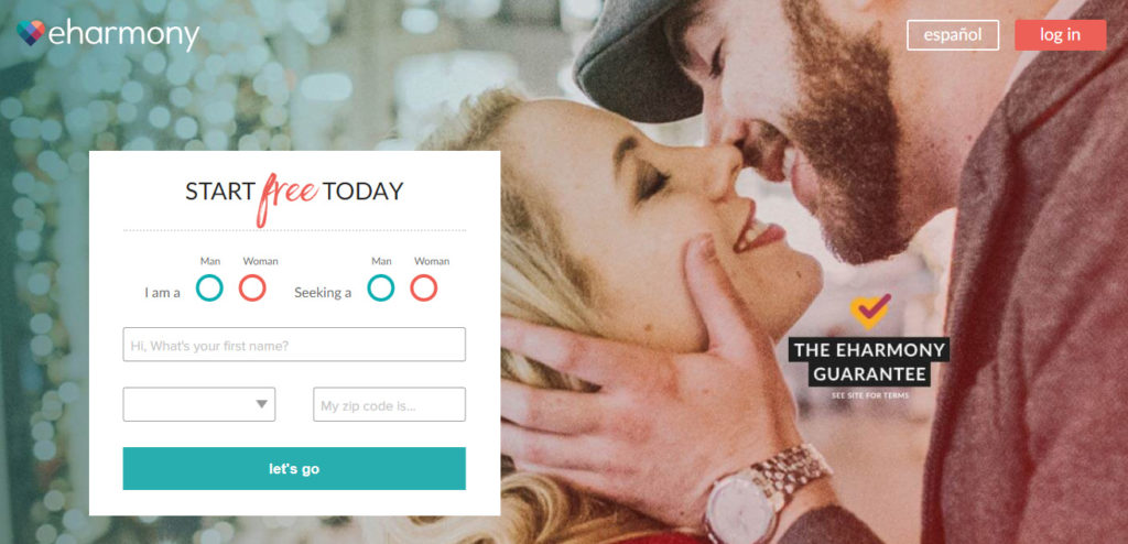 eharmony homepage