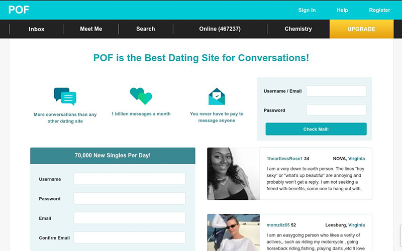 plenty of fish pof