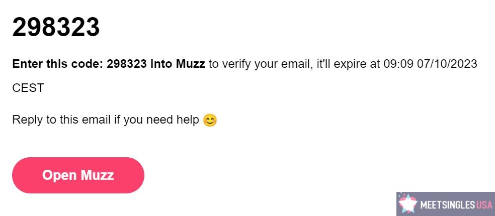 verifier email muzz